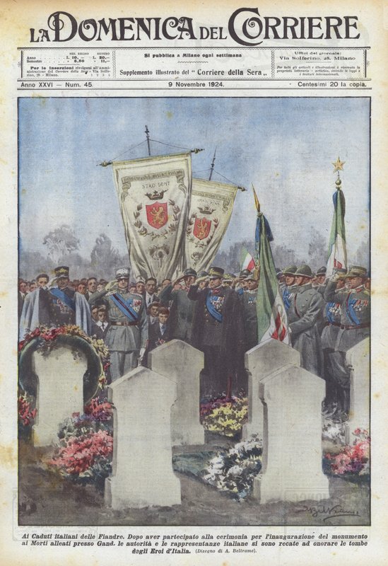 Aux morts italiens des Flandres - Achille Beltrame