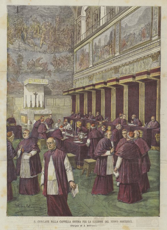 Le conclave dans la chapelle Sixtine pour l