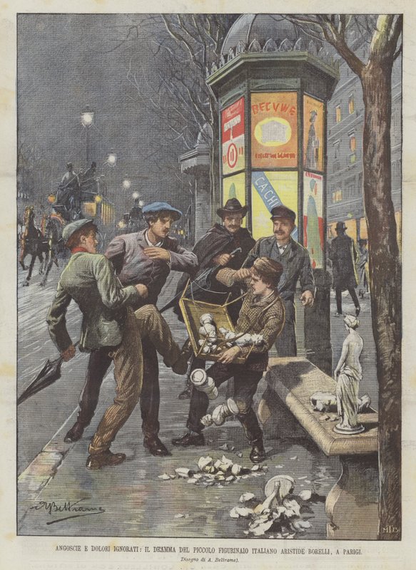 Angoisses et douleurs ignorées, le drame du petit figurinaio italien Aristide Borelli, à Paris - Achille Beltrame