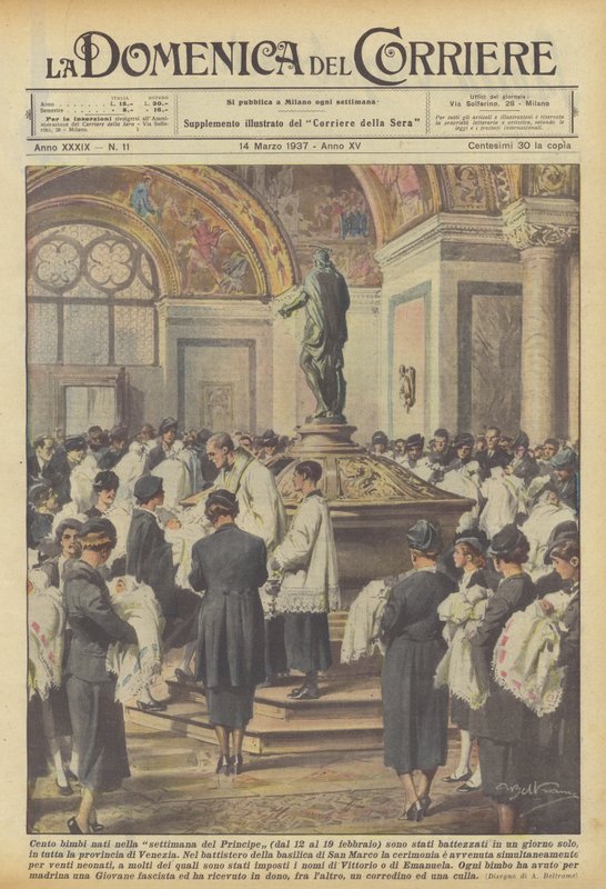 Cent enfants nés pendant la semaine du Prince (du 12 au 19 février) ont été baptisés ? - Achille Beltrame