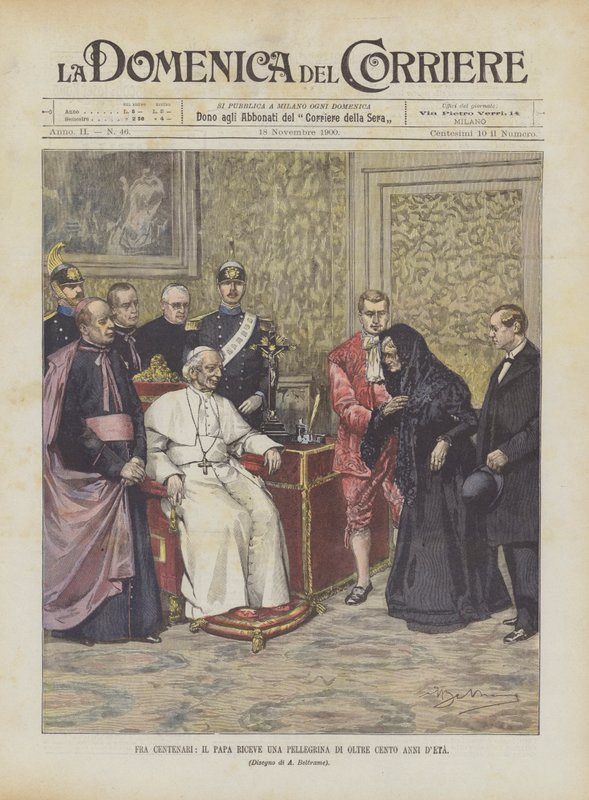 Parmi les centenaires, le pape reçoit une pèlerine de plus de cent ans - Achille Beltrame
