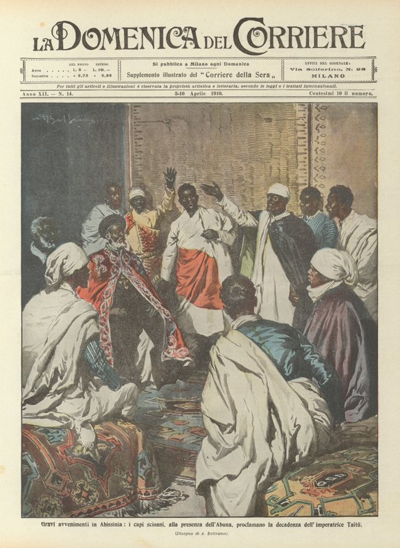 Graves événements en Abyssinie, les chefs shoaans, en présence de l