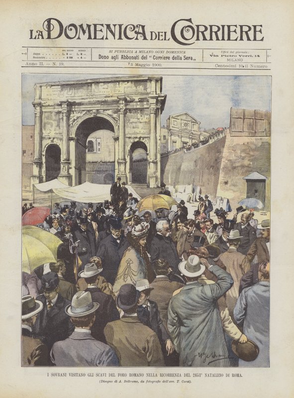 Les souverains visitent les fouilles du forum romain à l