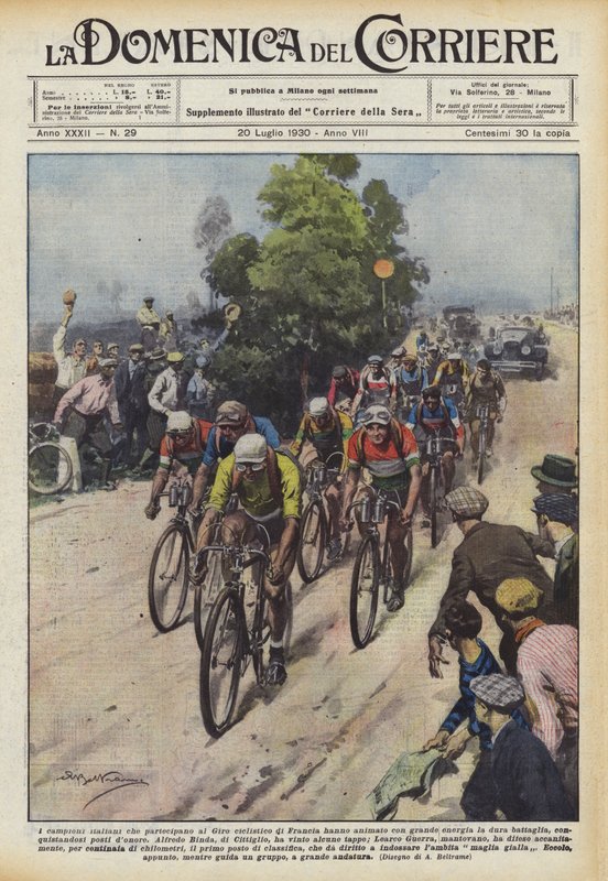 Les champions italiens participant au Tour de France ont animé avec grande énergie - Achille Beltrame
