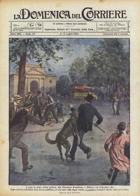 Les chiens au secours de la police - Achille Beltrame