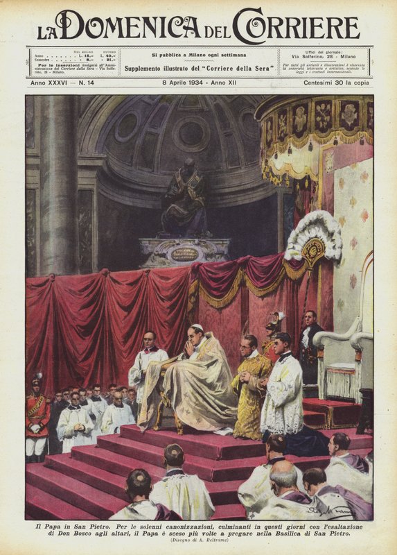 Le Pape à Saint-Pierre - Achille Beltrame