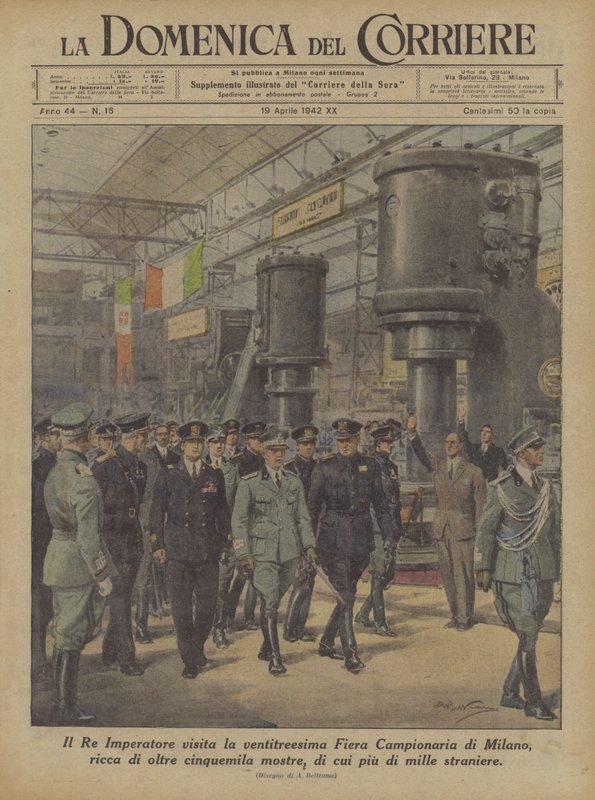 Le Roi Empereur Visite la Vingt-Troisième Foire Commerciale de Milan, Riche de Plus de Cinq Mille ? - Achille Beltrame