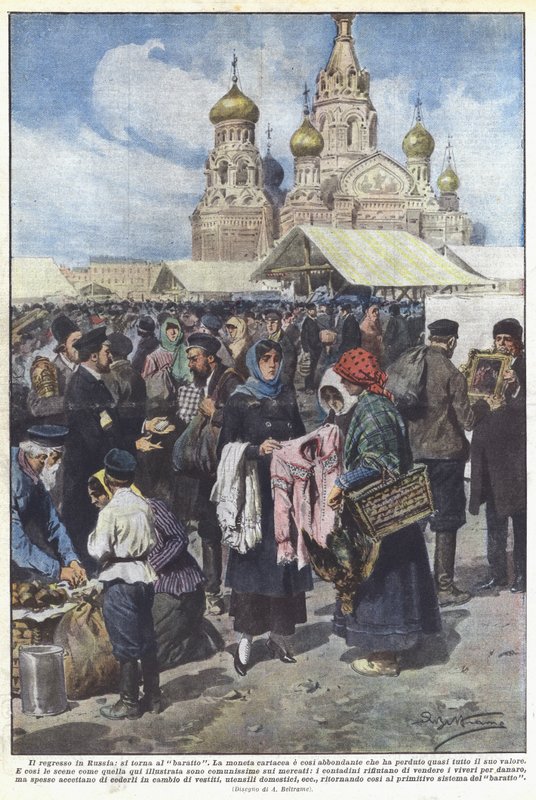 Le recul en Russie, retour au troc - Achille Beltrame