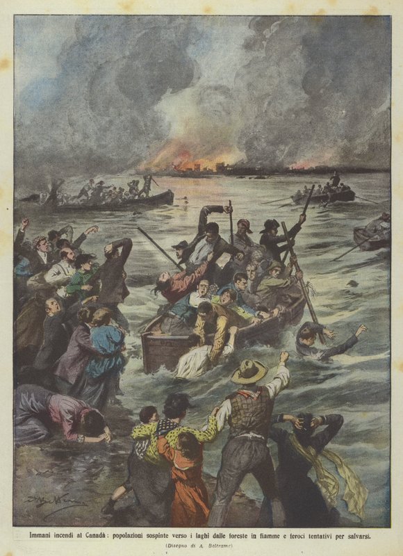 Incendies immenses au Canada, populations poussées vers les lacs par les forêts en flammes et féroces ? - Achille Beltrame