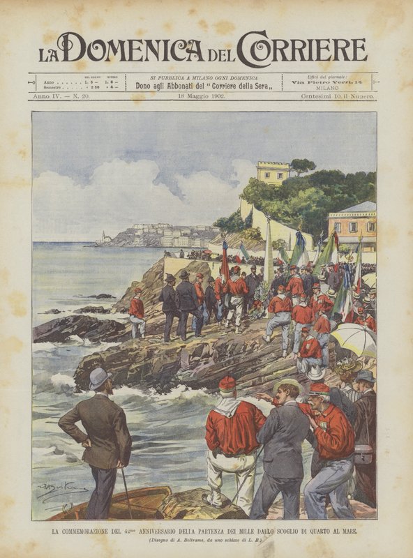 La commémoration du 42e anniversaire du départ des Mille du rocher de Quarto à la mer - Achille Beltrame