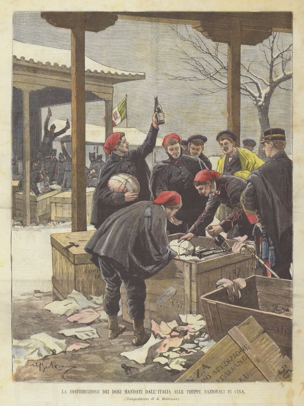 La distribution des cadeaux envoyés d