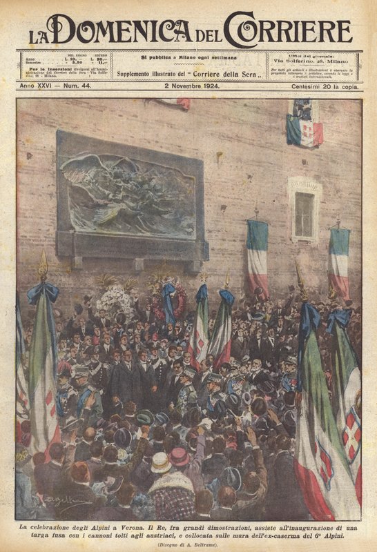 La célébration des Alpins à Vérone - Achille Beltrame