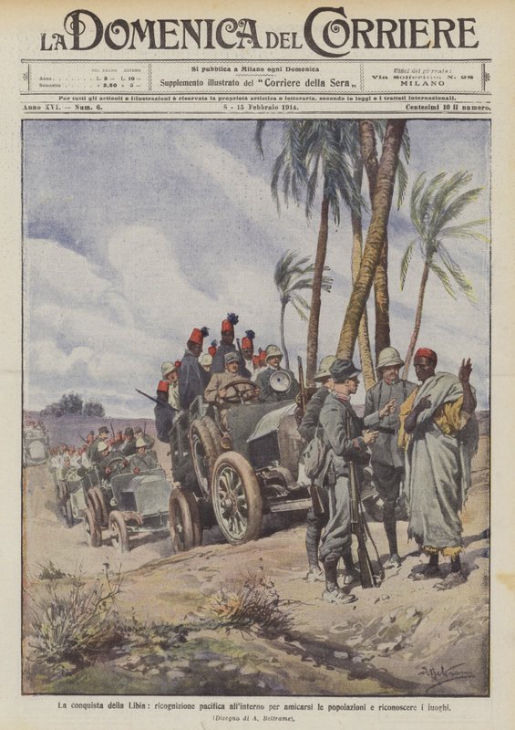 La conquête de la Libye, reconnaissance pacifique à l