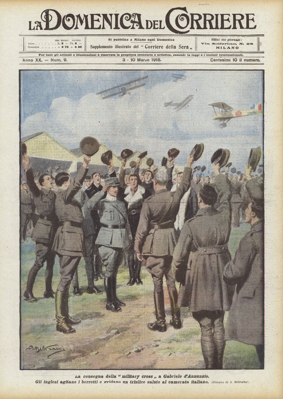 La remise de la croix militaire à Gabriele d
