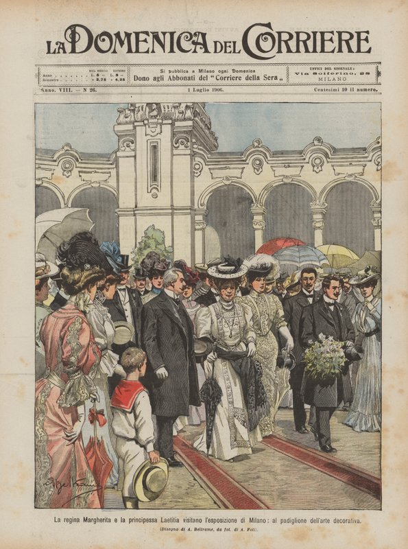 La reine Marguerite et la princesse Laetitia visitent l