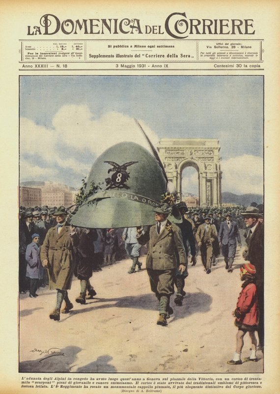 Le rassemblement des Alpins en congé a eu lieu cette année à Gênes sur la place de la Victoire - Achille Beltrame