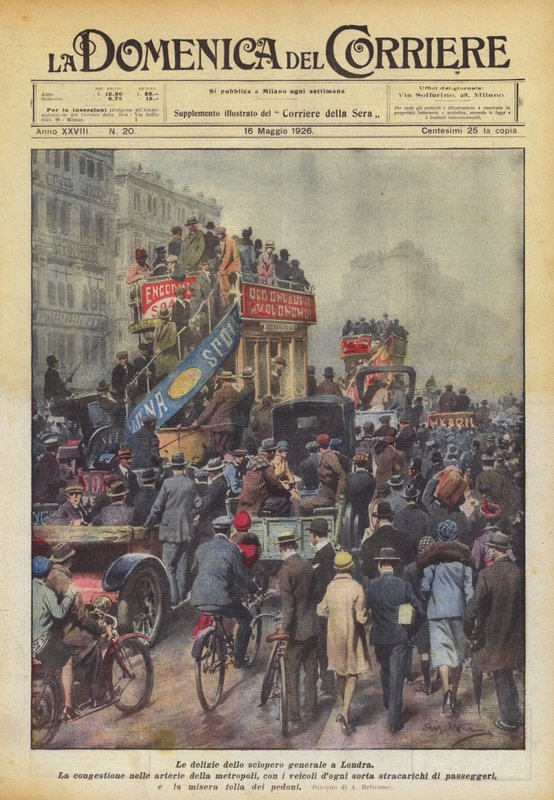 Les délices de la grève générale à Londres - Achille Beltrame