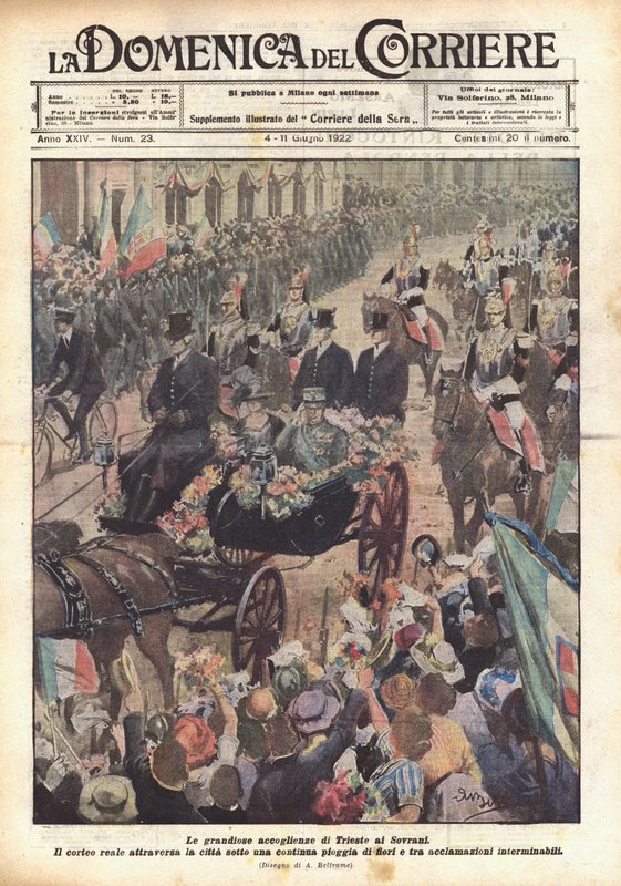 Les grandioses accueils de Trieste aux Souverains - Achille Beltrame