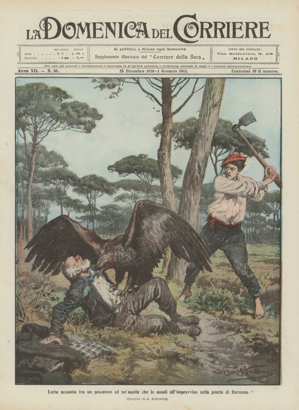 Lutte acharnée entre un pêcheur et un aigle qui l