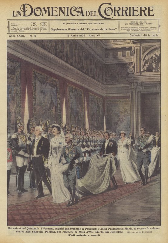 Dans les salons du Quirinal - Achille Beltrame
