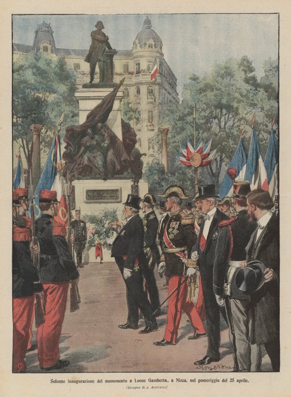 Inauguration solennelle du monument à Léon Gambetta, à Nice, l