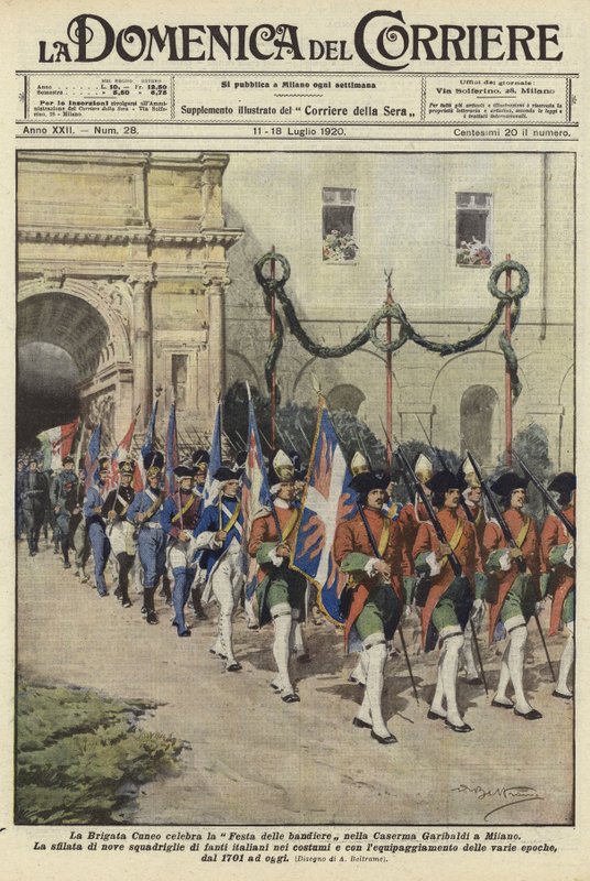 La Brigata Cueno célèbre la Festa delle Bandiere - Achille Beltrame