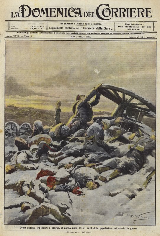 Le nouvel an 1915 avec la moitié de la population mondiale en guerre - Achille Beltrame
