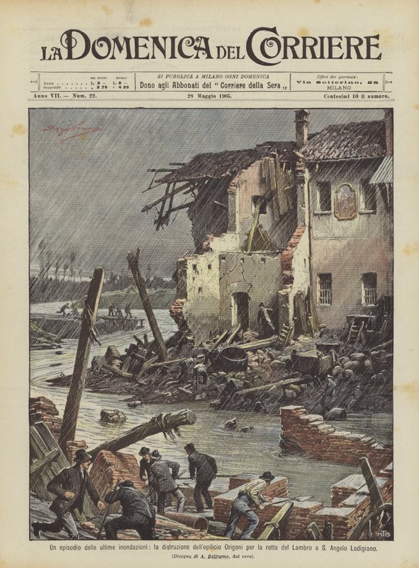 Un épisode des dernières inondations, la destruction de l