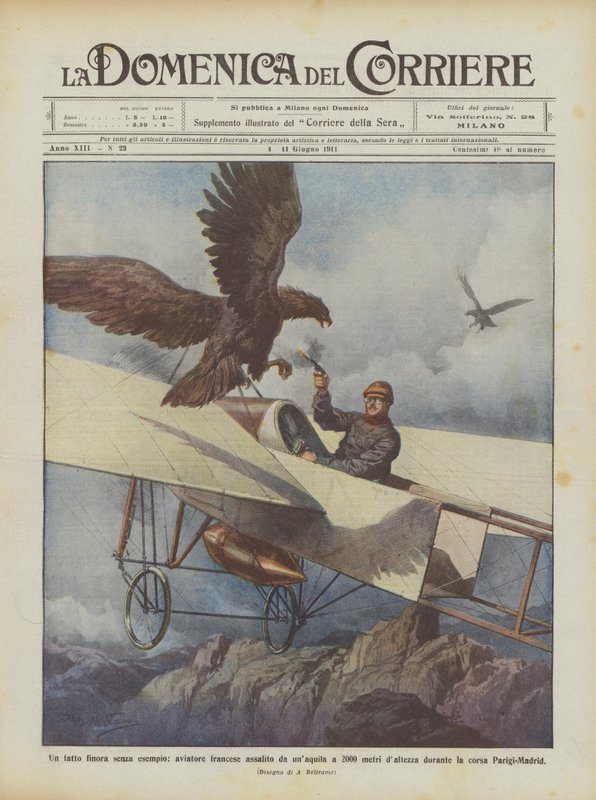Un fait sans précédent, aviateur français attaqué par un aigle à 2000 mètres d