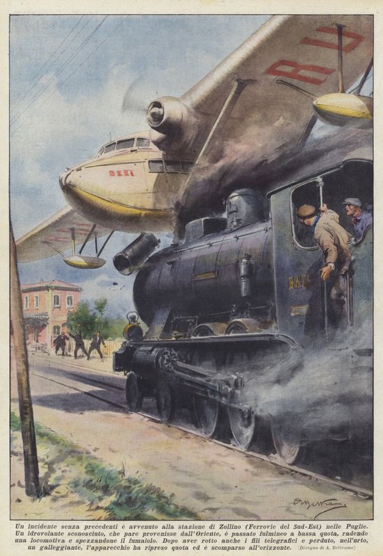 Un incident sans précédent est survenu à la gare de Zollino (Ferrovie del Sud-Est) dans les Pouilles - Achille Beltrame