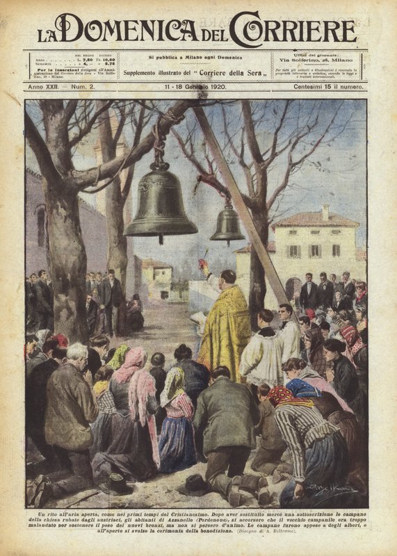 Un rite en plein air, comme aux premiers temps du christianisme - Achille Beltrame