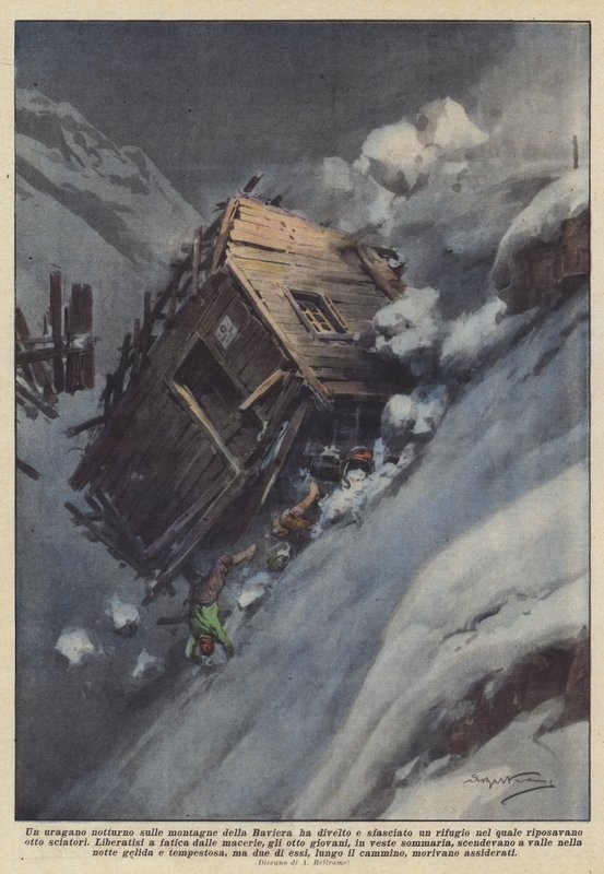 Un ouragan nocturne dans les montagnes de Bavière a déraciné et détruit un refuge - Achille Beltrame