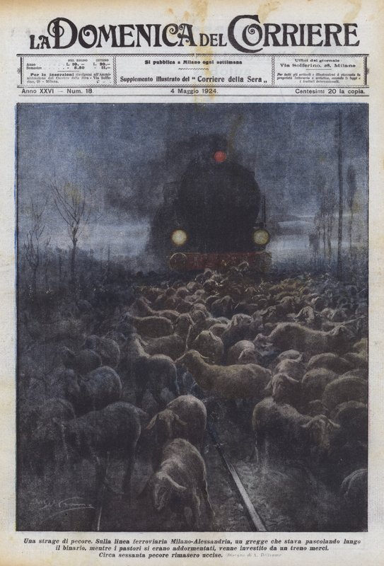 Un massacre de moutons - Achille Beltrame