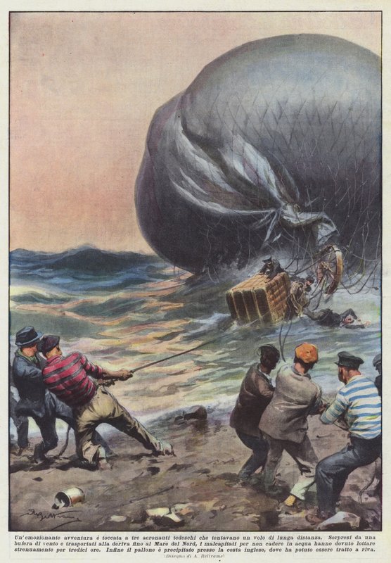 Une aventure émouvante pour trois aéronautes allemands tentant un vol longue distance - Achille Beltrame