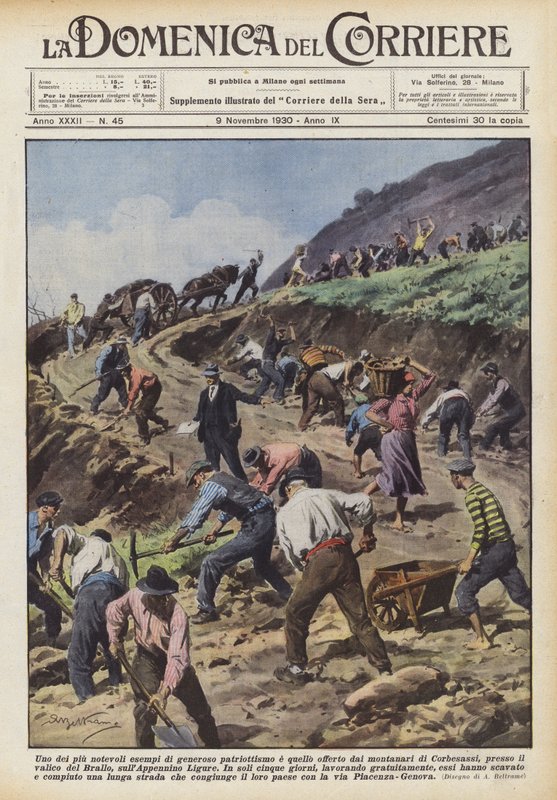 Un des exemples les plus remarquables de patriotisme généreux est celui offert par les montagnards de Corbesassi - Achille Beltrame