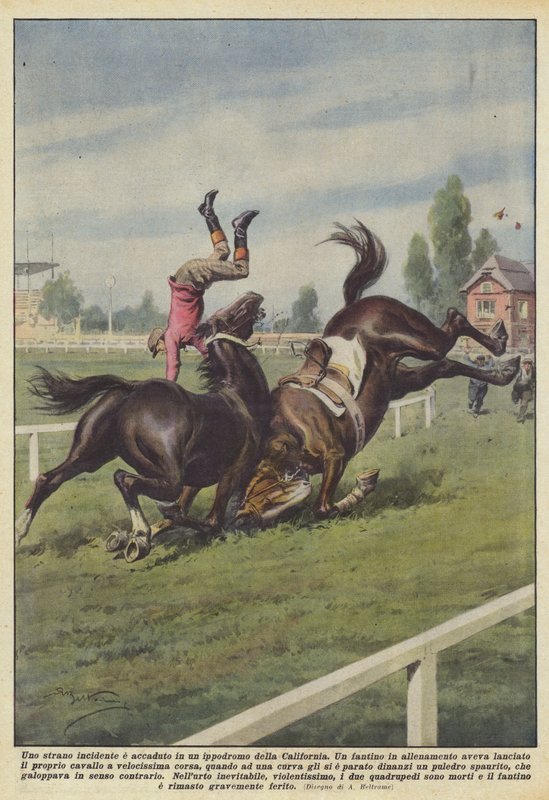 Un étrange accident est survenu dans un hippodrome de Californie - Achille Beltrame