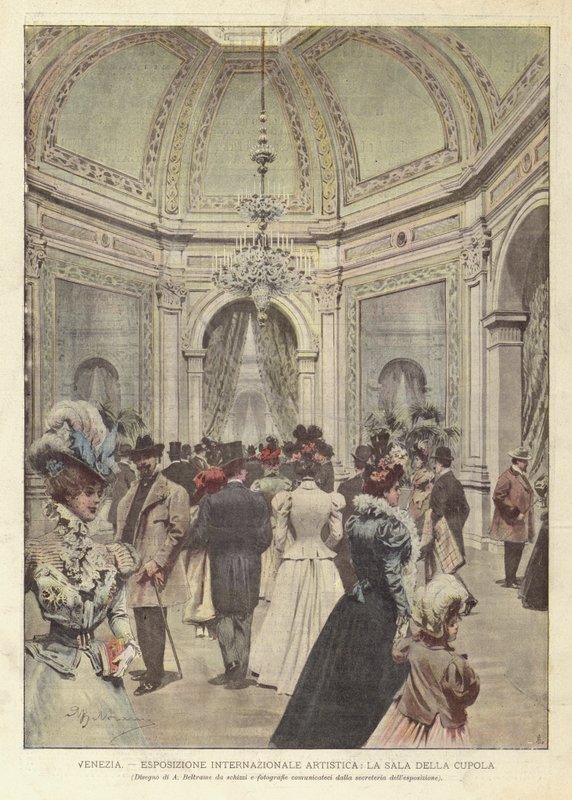 Venise, Exposition Internationale Artistique, La Salle de la Coupole - Achille Beltrame