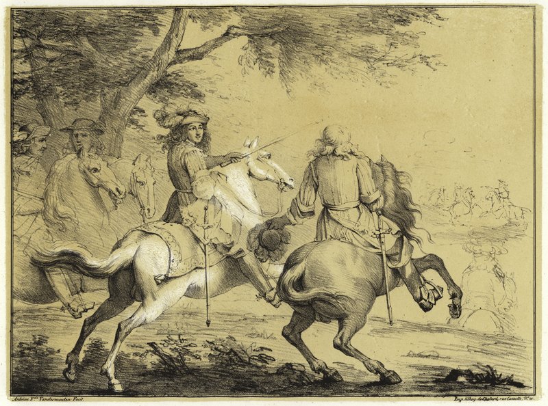 Le roi Louis XIV à la défaite de l