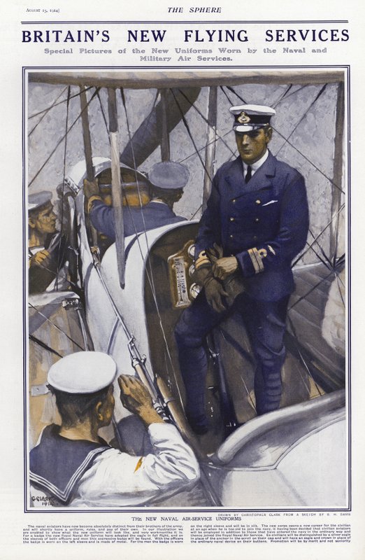 Nouveaux uniformes du Royal Naval Air Service britannique, 1914 - Addison Thomas Millar