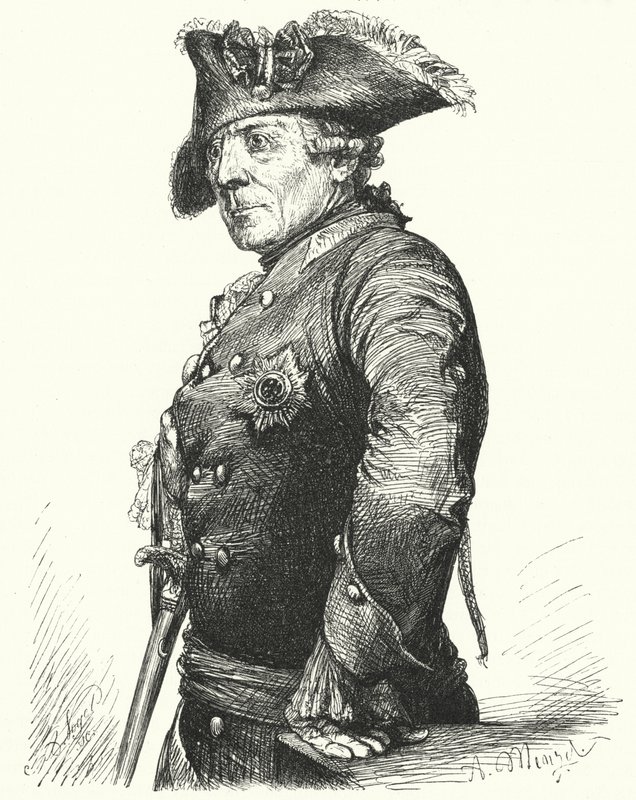 Frédéric le Grand, roi de Prusse - Adolph Friedrich Erdmann von (after) Menzel