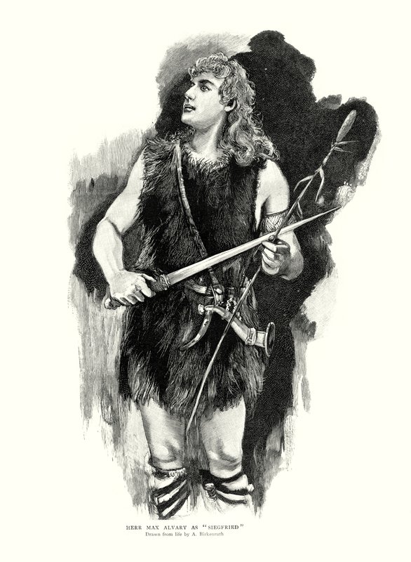 Le ténor allemand Max Alvary en Siegfried dans l