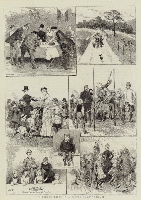 Une fête scolaire dans une maison de campagne écossaise - Adrien Emmanuel Marie