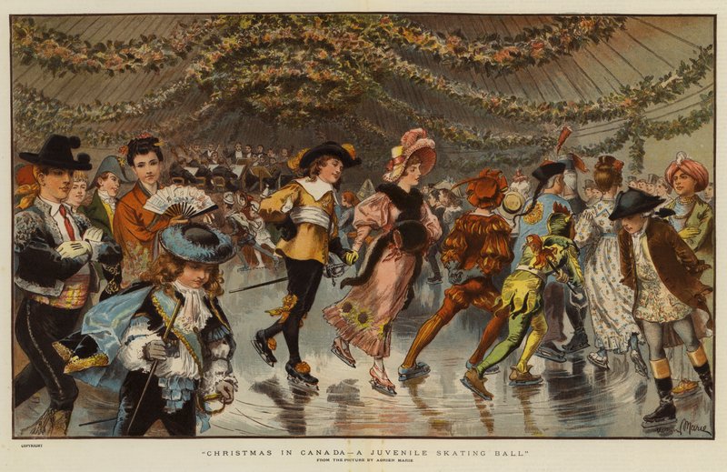 Noël au Canada, un bal de patinage pour enfants - Adrien Emmanuel Marie