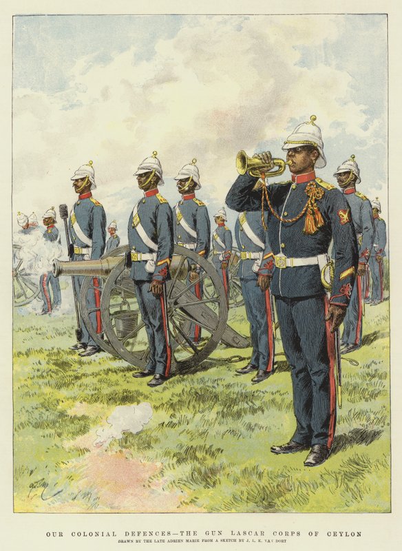 Nos défenses coloniales, le Corps de canonniers Lascar de Ceylan - Adrien Emmanuel Marie