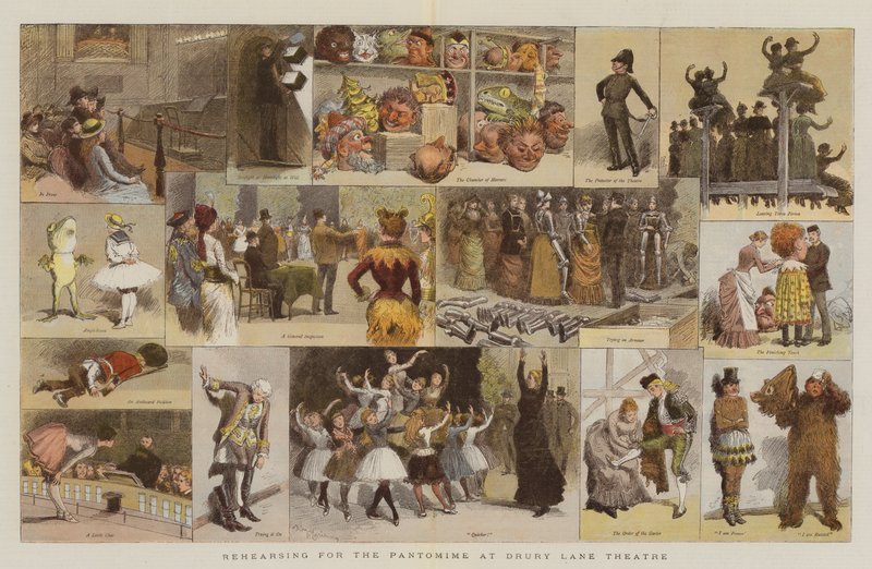Répétition pour la pantomime au théâtre de Drury Lane - Adrien Emmanuel Marie