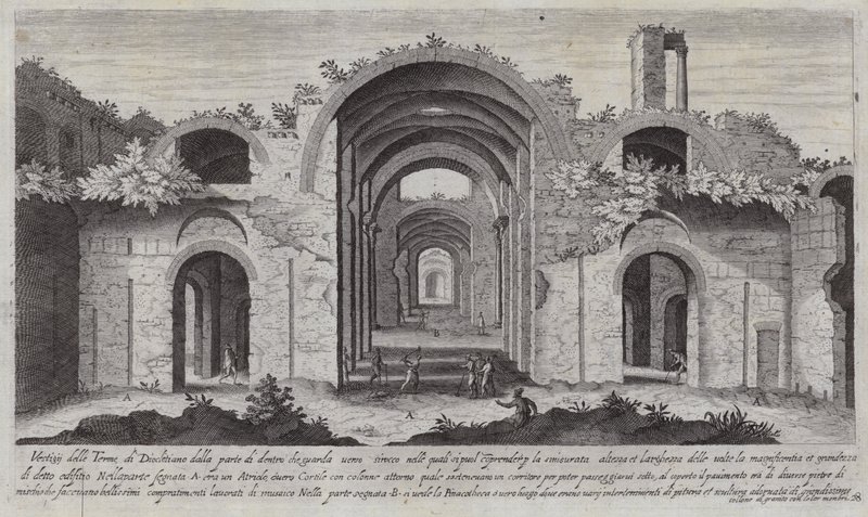 Thermes de Dioclétien, Rome - Aegidius Sadeler or Saedeler
