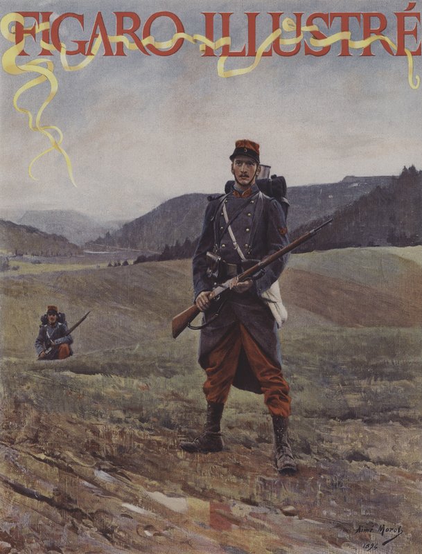 Sentinelle Double. Couverture de Le Figaro Illustré, avril 1894 - Aime Nicolas after Morot