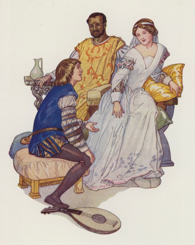 Shakespeare : Othello (lithographie en couleur) - Albert Edward Jackson