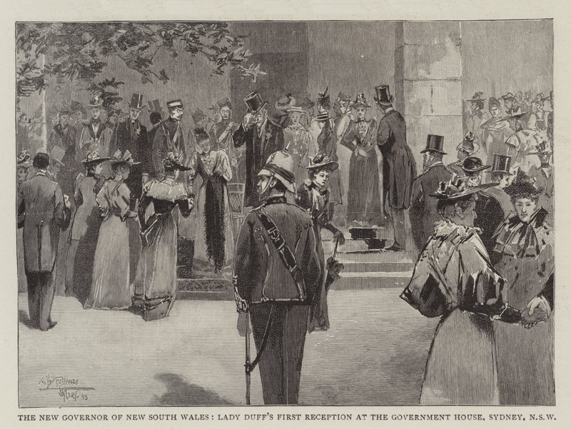 Le Nouveau Gouverneur de Nouvelle-Galles du Sud, Première Réception de Lady Duff à la Maison du Gouvernement, Sydney, Nouvelle-Galles du Sud - Albert Henry Fullwood