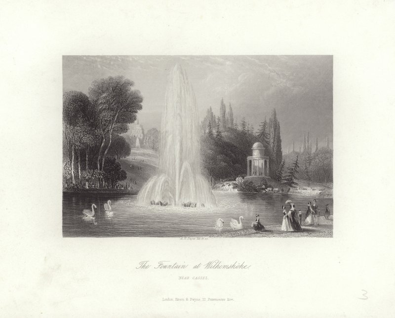 La fontaine à Wilhelmshöhe - Albert Henry Payne